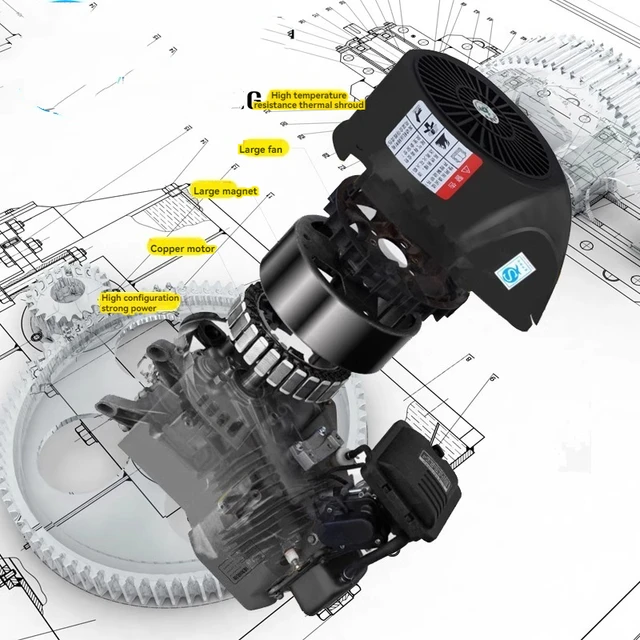 Intelligent Variable Frequency Electric Tricycle Four-wheeler Battery Life Lithium Water Cooled Range Extender Generator 4