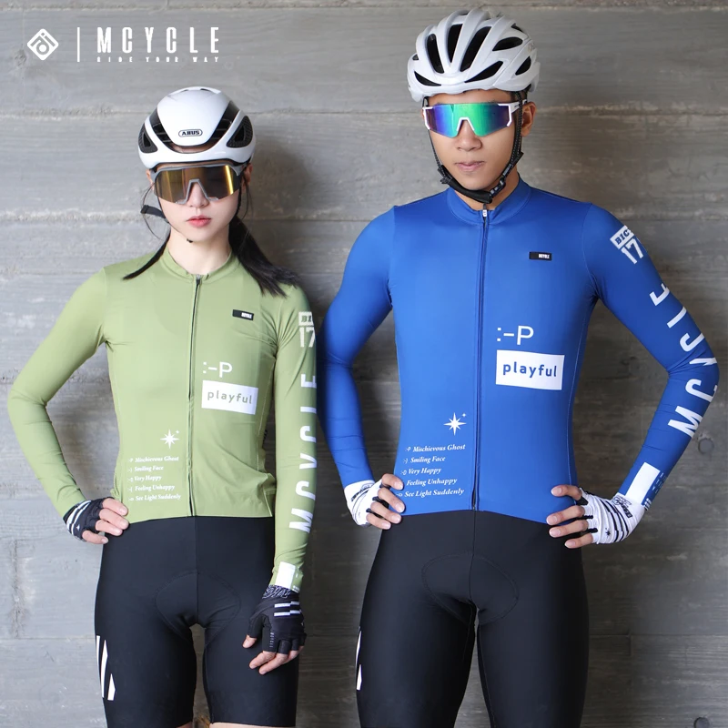 

Mcycle Wholesale Cycling Clothing Sportswear Moisture Wicking Winter Bike Bicycle Jerseys Custom Long Sleeve Cycling Jersey