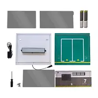1:32 Scale LED Lighting Garage Model Layout Acrylic Display Case Mini Car Garage for Display Car Home Tabletop Office Decoration 2