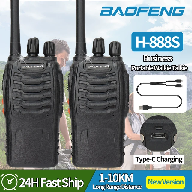 Walkie Talkies for Adults Long Range, Baofeng BF-888S Handheld Two Way  Radios with Earpiece and Mic, Rechargeable Walkie Talkie with Li-ion  Battery