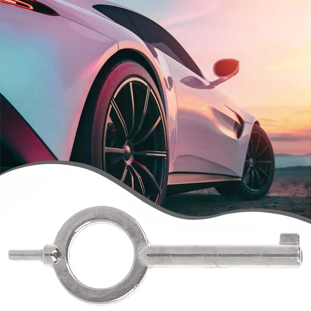 1pcs American Style Universal Flat Key Blank Special Key Handcuffs Lock Zinc Alloy Keychain