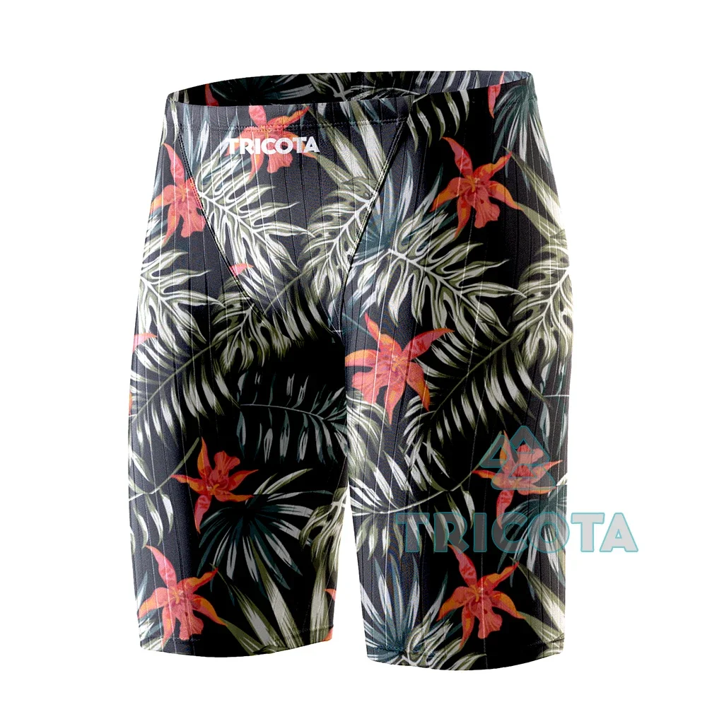 Summer Men Swimwear Durable Athletic Training Swim Shorts Beach Trunks Breathable Jammer Swimming Trunks Tight Surfing Shorts