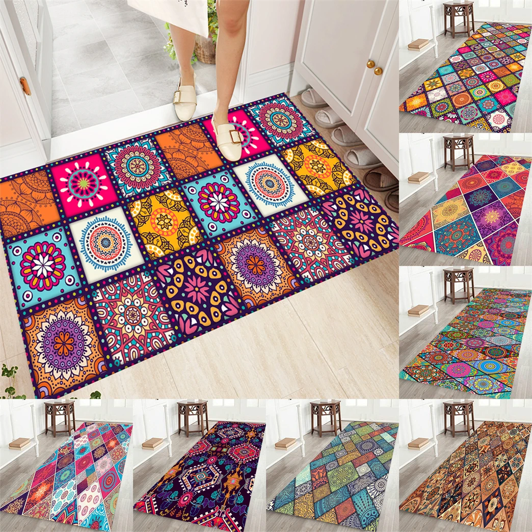 

Geometry Style Door Mats Carpets Kitchen Rug For Bedroom Carpet Lattice Pattern Hall Carpet Mat For Bathrooms Floor Mats Custom