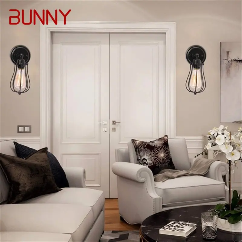 

BUNNY Classical Wall Sconces Light Retro Loft LED Lamp Fixtures for Home Corridor Decoration