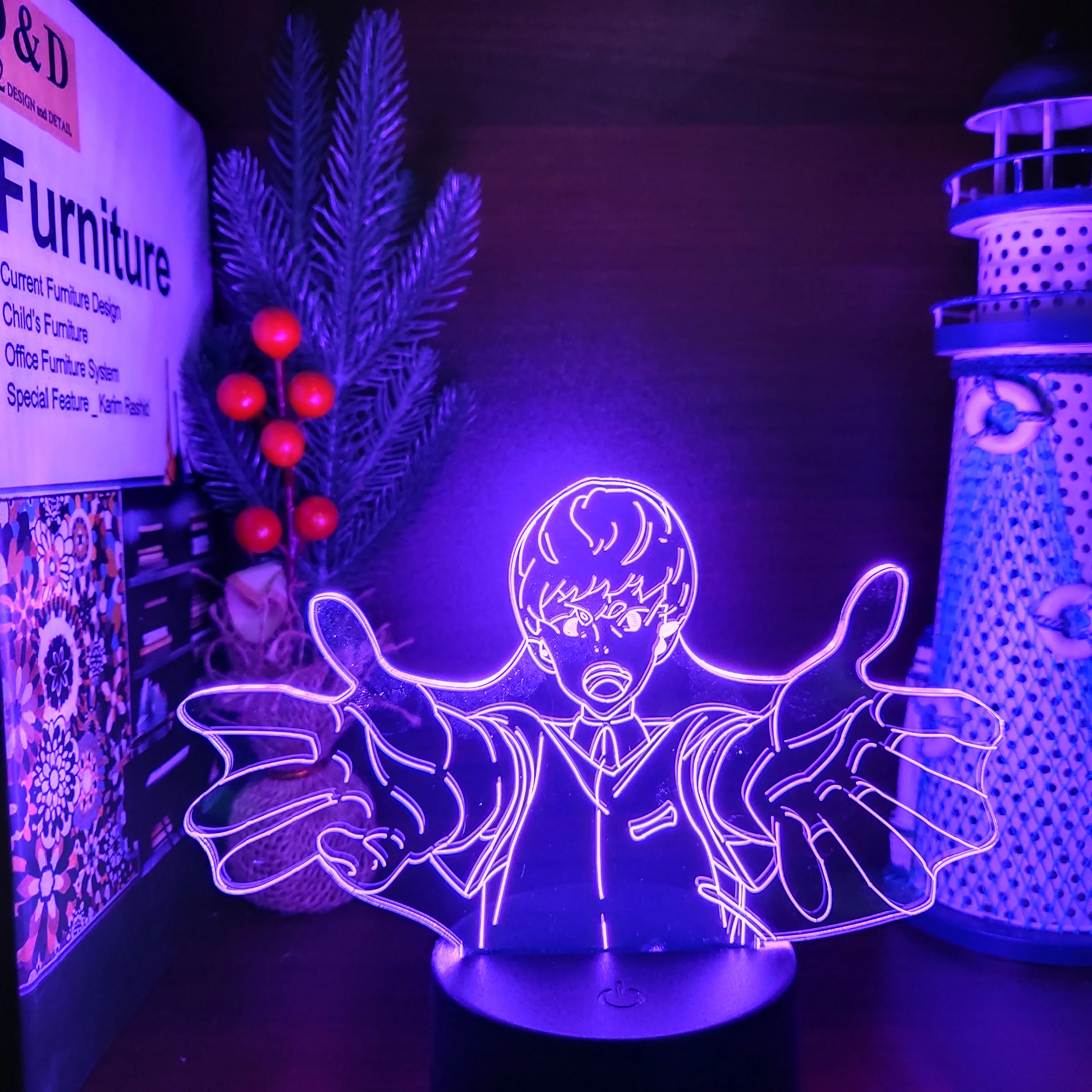 

Devilman Crybaby 3D Lamp Anime Led Night Light 7/16 Color Change Lampara For Kids Bedroom Decor Table Lampe Manga Birthday Gift