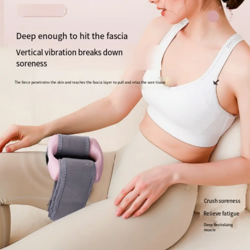 Muscles Percussion Massagers Rechargeable Handheld Fascial Massage Ring Vibration Fat Burning Machine Deep Tissue Slimming Belt