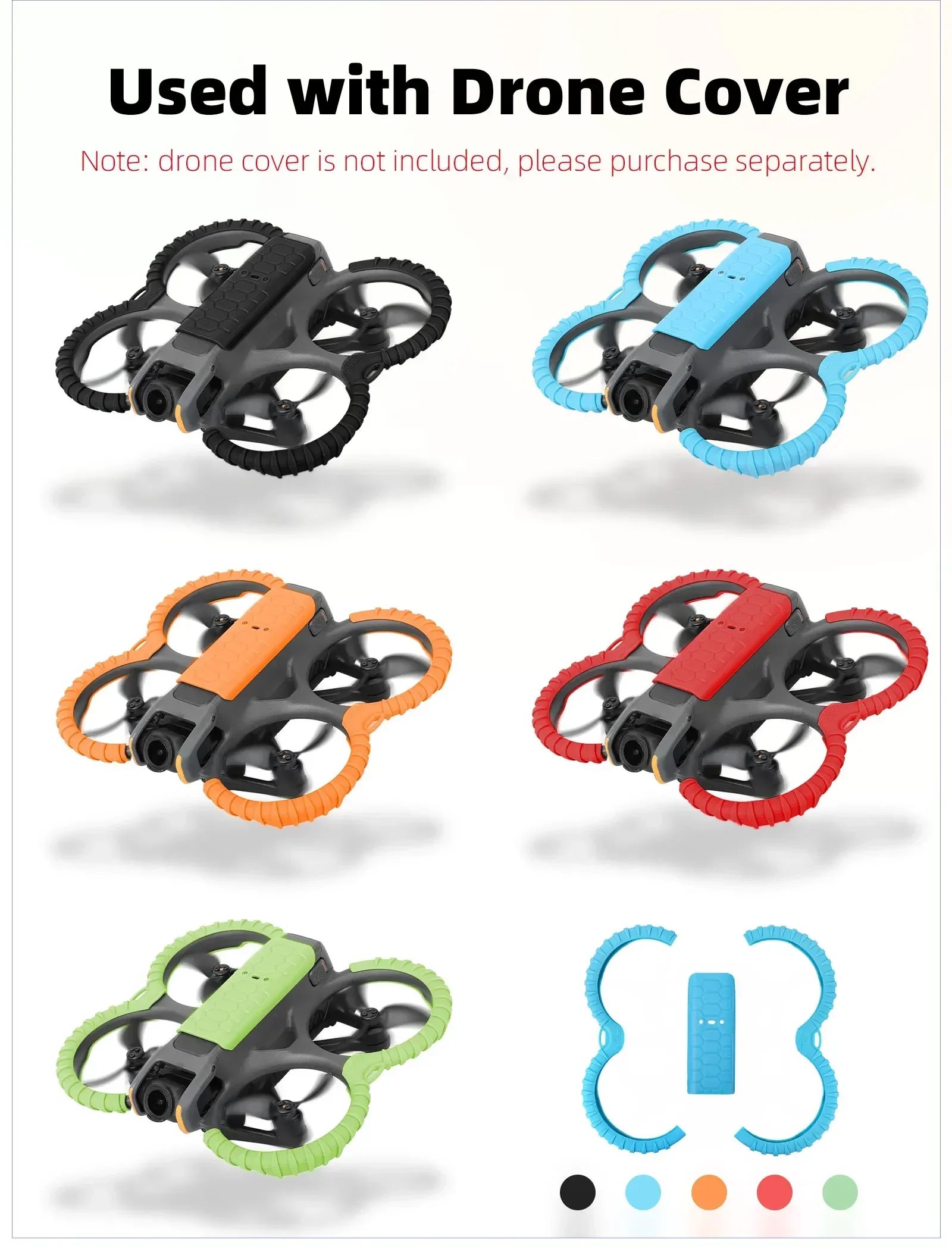 Propeller Guard For DJI Avata 2 Bumper Protector Anti-drop Lightweight Propeller Protection Cover Drone Accessories