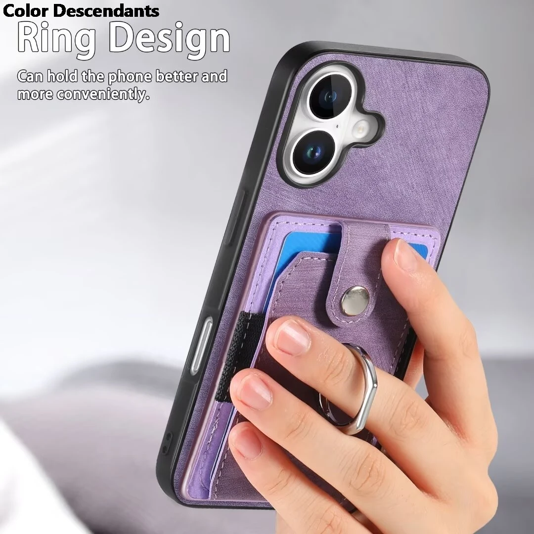Luxury Leather Back Cover Case with Card Holder