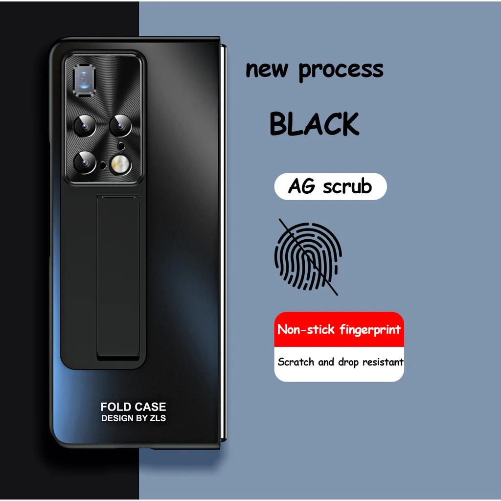 For Huawei Mate X2 5G Case Kickstand Bracket Camera Protection Stand Ultra-thin Shock-proof frosted Case With Pen Slot