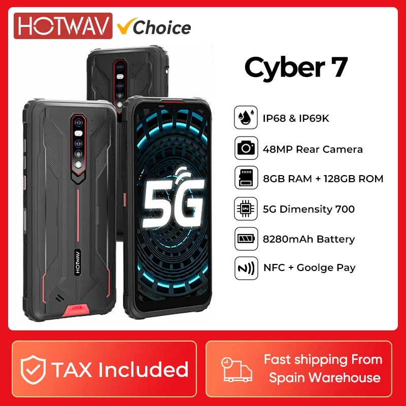 HOTWAV-Cyber-7-5G-wytrzyma-y-smartfon-w-wersji-globalnej-6-3-ekran-FHD ...