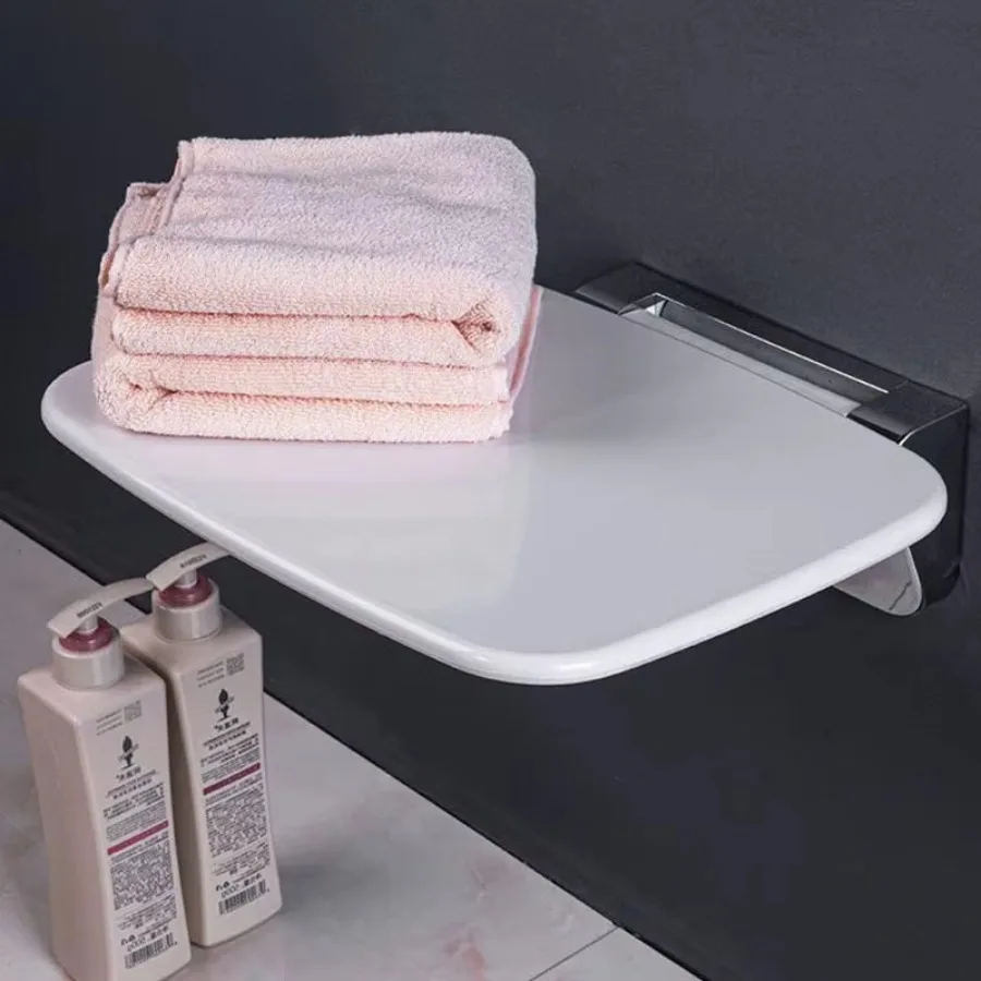 Elderly Waterproof Toilet Stool Shoe Changing Seat Home Hotel Bathroom Furniture Step Stool Shower Folding Wall Chair Seats