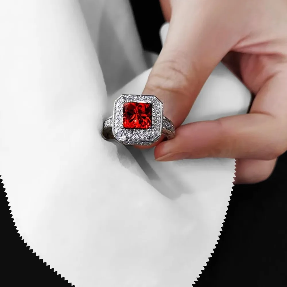 White Microfiber Eyeglass Cleaning Cloth for Electronics and Glasses