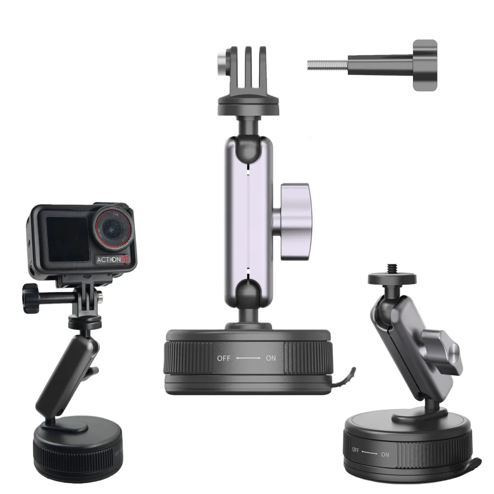 Supporto Ventosa per Auto Insta360 X3 X4 X5 GoPro DJI Action Cam 360°