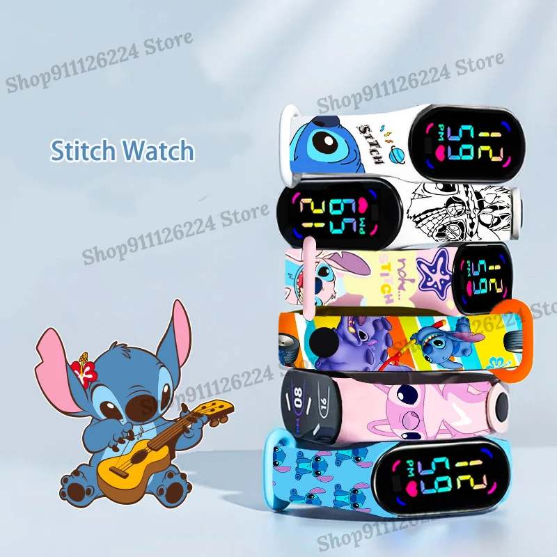 Stitch Children Watches Girls Waterproof Sport Touch Screen Watch for Women Waterproof Digital Clock Bracelet Exquisite Gifts 2