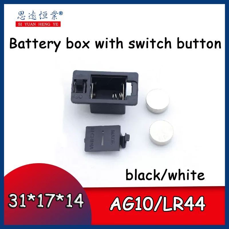 AG10/LR44 Battery case with switch button 3v 4.5v 10pcs