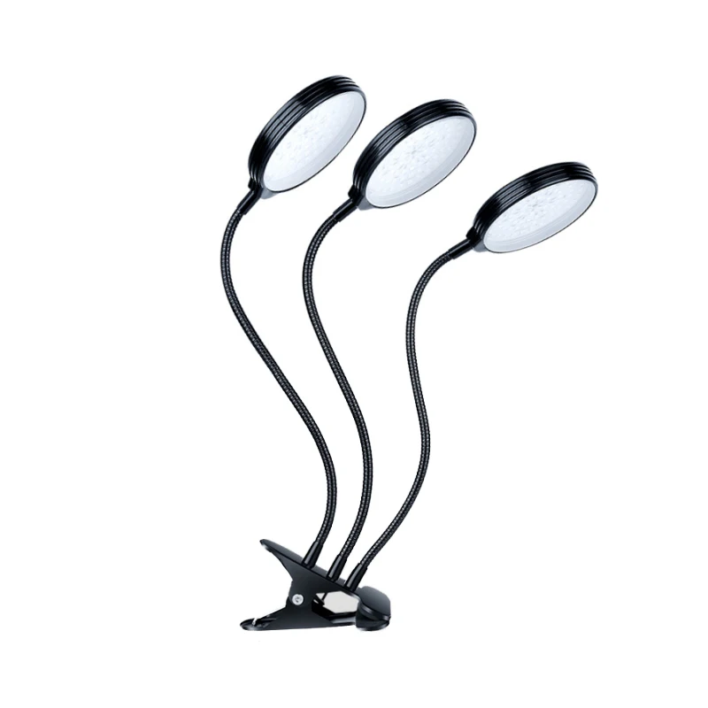 풀 스펙트럼 LED 성장 조명 USB 피토 램프, 식물 묘목 꽃 홈 텐트 성장용 제어 피토램프 포함, 3 개