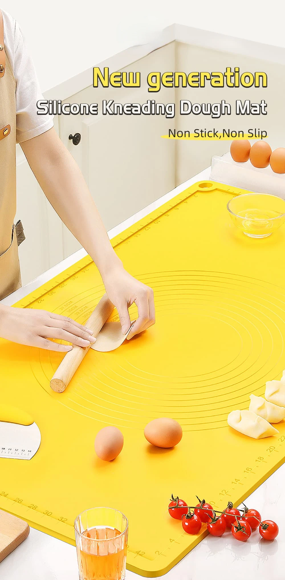Tappetino per pasta rotante in Silicone Nano bianco tappetino per impastare  per pasticceria antiscivolo antiaderente addensato per gnocchi di Pizza  strumenti per la cottura di biscotti - AliExpress