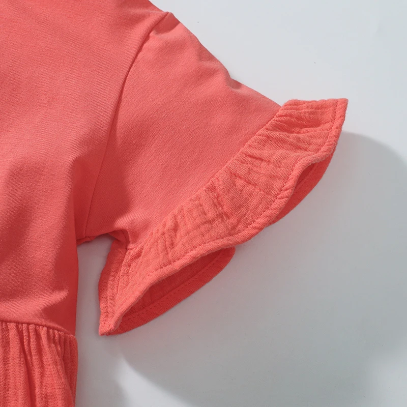 2Pcs/set New Tracksuit Summer Cotton Baby Girls Children's Clothing Sets Cartoon Unicorn Dress Tops+Pants Kids Clothes