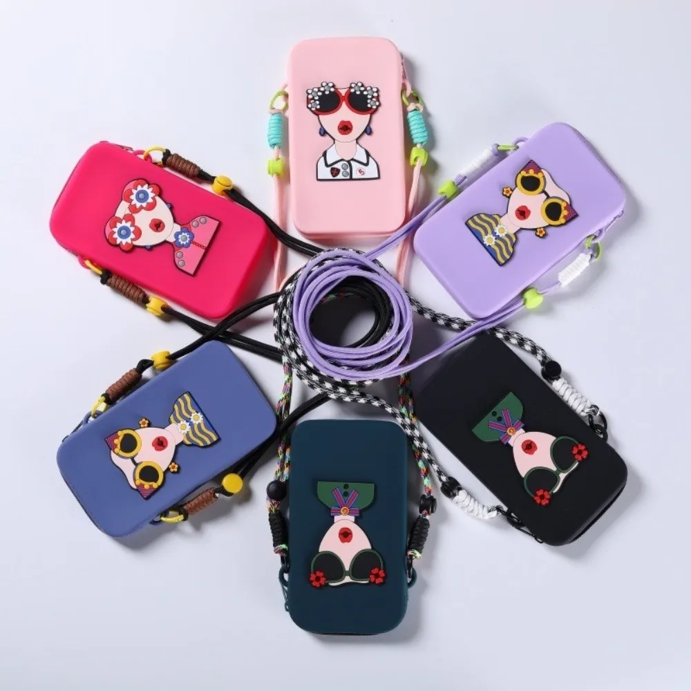 Chic Silicone Waterproof Crossbody Phone Bag with Large Capacity