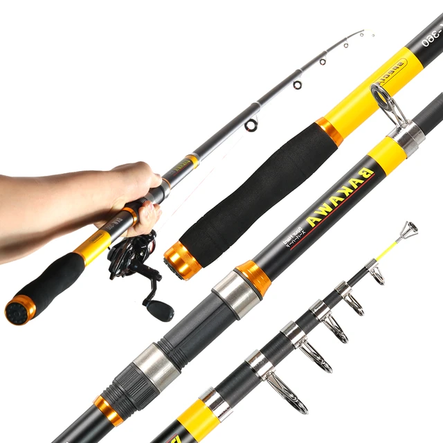 JOSBY Portable Telescopic Fishing Rod 2.1M -3.6M Carp Fishing