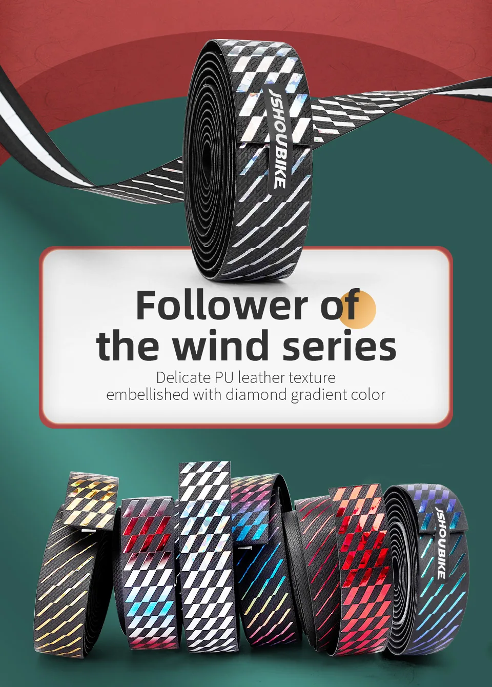 Bande de guidon VELO Gel Pu Diamond non
