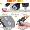 Handheld Nail Gun Powerful Concrete Manual Rivet Silence Gun Ceiling Wall Anchor Wire Slotting Device Roofing Framing Palm Gun 3