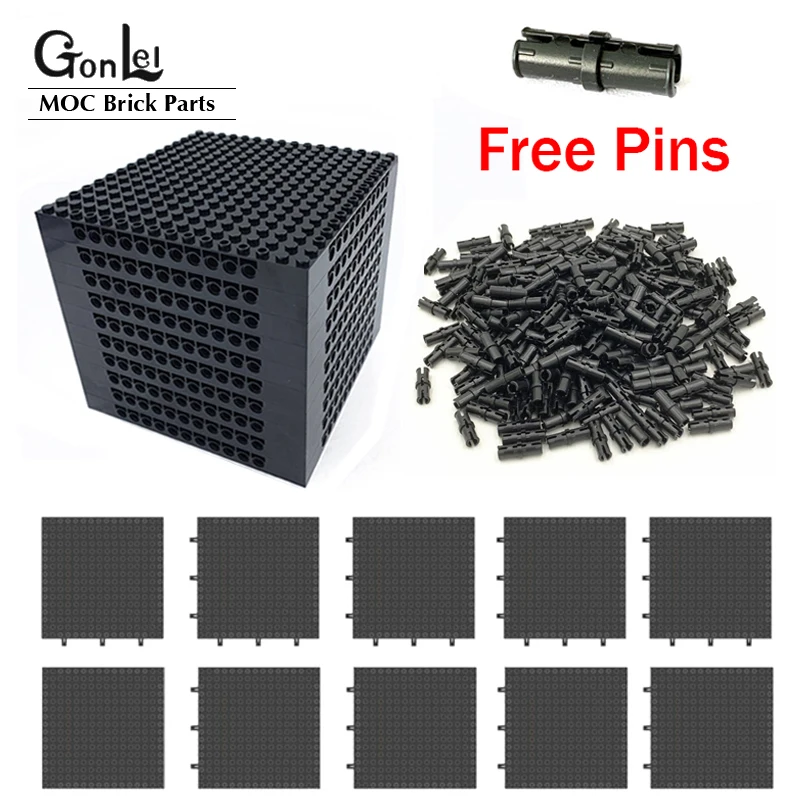 Оптовая продажа, 4-20 шт., 65803 кирпич, 4/3, 16x16, базовая пластина, строительный блок, набор деталей MOC, игрушки «сделай сам» для 98138 пикселей, рисунок, бесплатные булавки