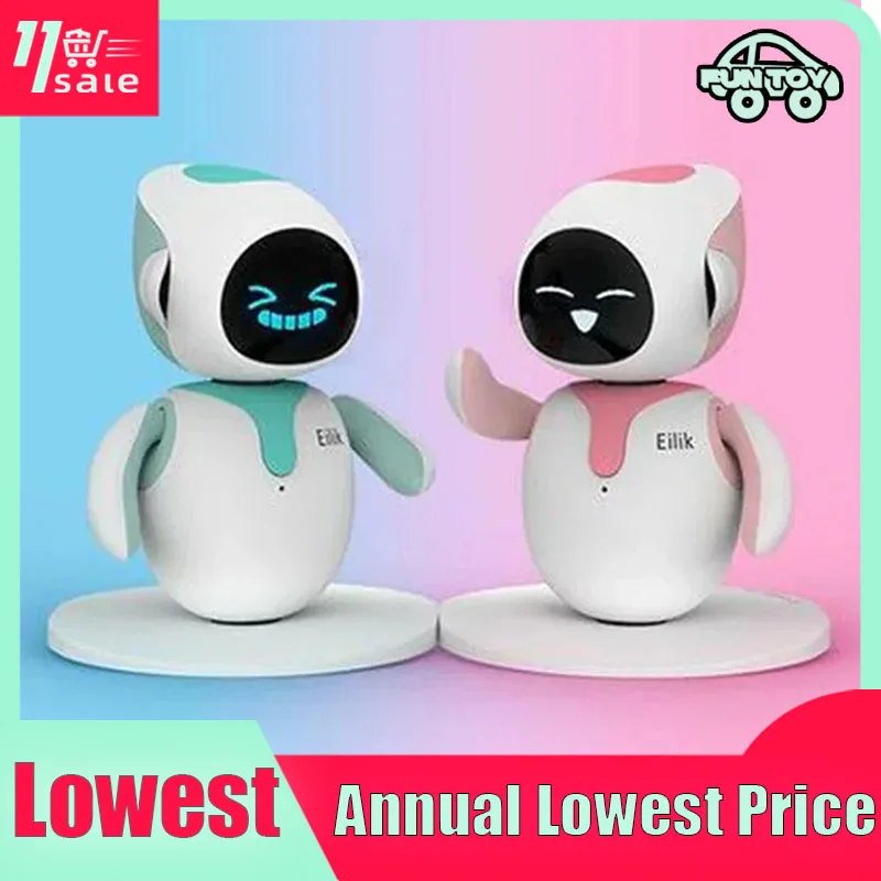 

Eilik Robot Intelligent Emotional Interaction Robot Pet Emo Smart Robot Pet AI Puzzle Electronic Robot Desk Pet Christmas Gifts