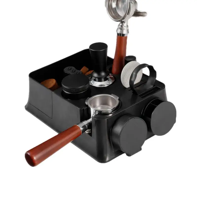 

Coffee Bottomless Portafilter Organizer Box Portafilter Holder Replacement Filter Basket Espresso Tools Barista Accessories