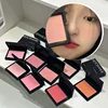 Girl's Blusher Palette Powder Natural Matte Peach Low Saturation Nude Korean Pink Red Blush Rouge Brightens Facial Cheek Contour 5