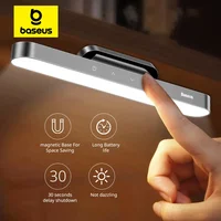 Baseus Night Light Hanging Magnetic LED Table Lamp Stepless Dimming Desk Lamp Rechargeable For Cabinet Bedroom Kitchen Light 1