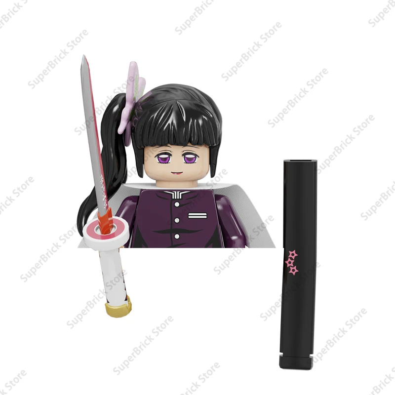 Hot Anime Demon Slayer Mini figura de acción Kimetsu no Yaiba bloques de modelismo Kochou Shinobu Kamado Tanjirou Nezuko bloques muñeca Juguetes