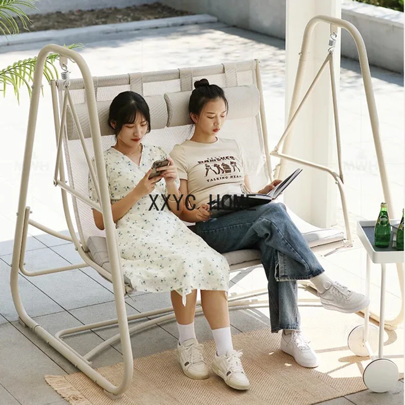 

Lounge Balcony Hanging Chair Double White Outdoor Swing Hanging Chair Garden Hammock Sillas Para Jardin Chair Decoration