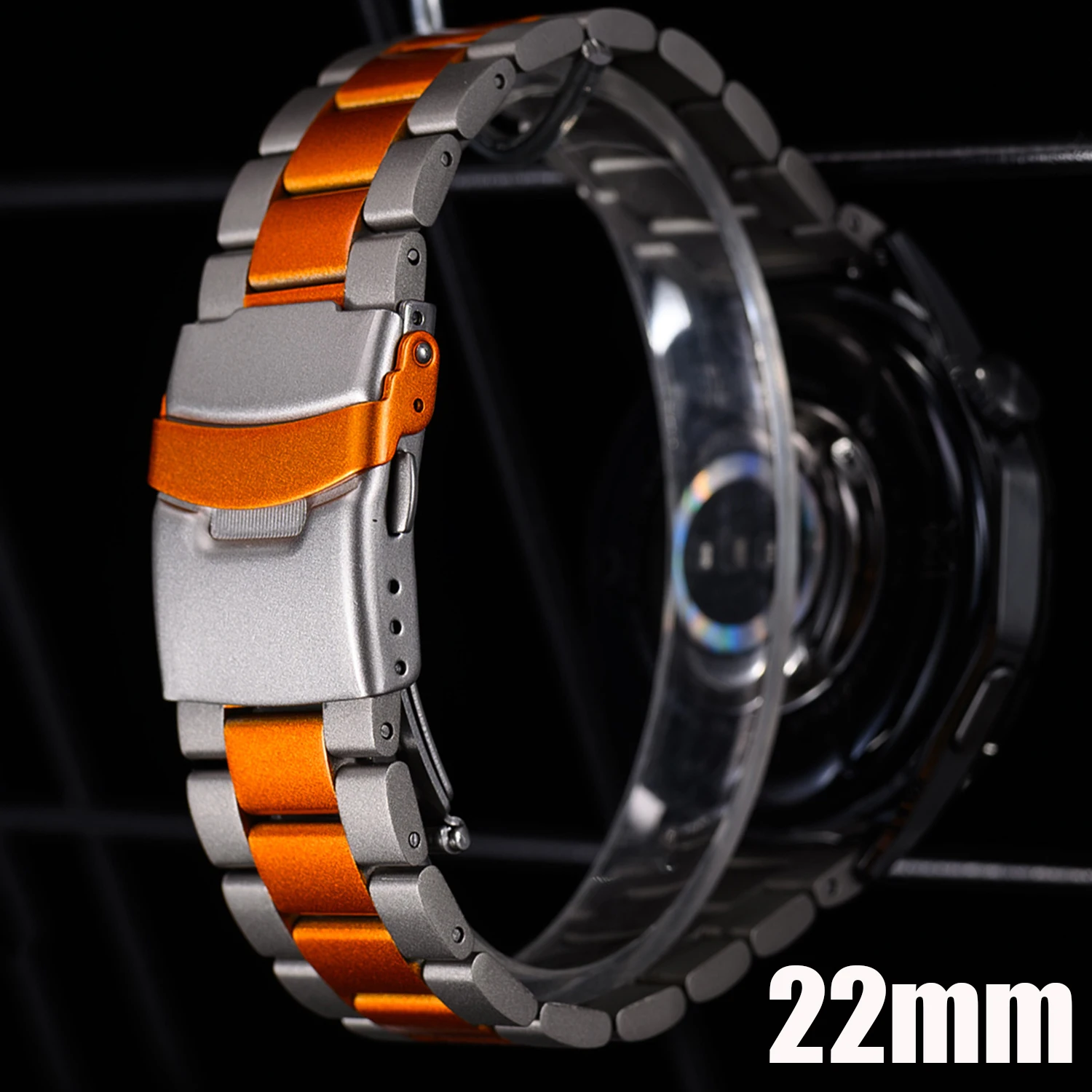 Stainless Steel 22mm Metal Watchband - Premium Finish Strap