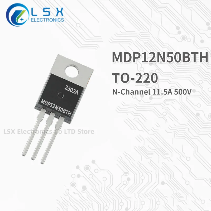 

10PCS NEW Original Factory Direct Sales MDP12N50BTH TO-220 N Channel MOS Field effect transistor 11.5A 500V