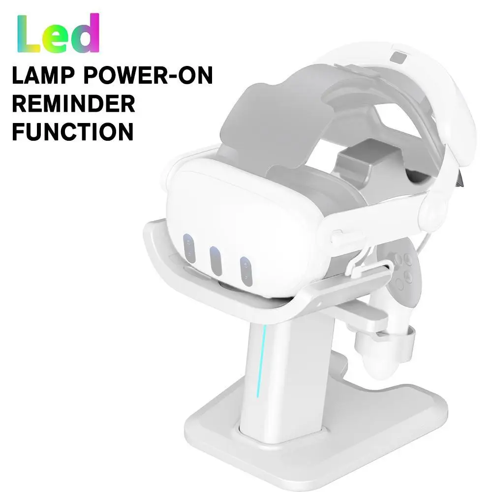 

New Charging Station Controller Charging Station VR Display Stand With LED Indicator Charging Cable Compatible For Meta Quest 3