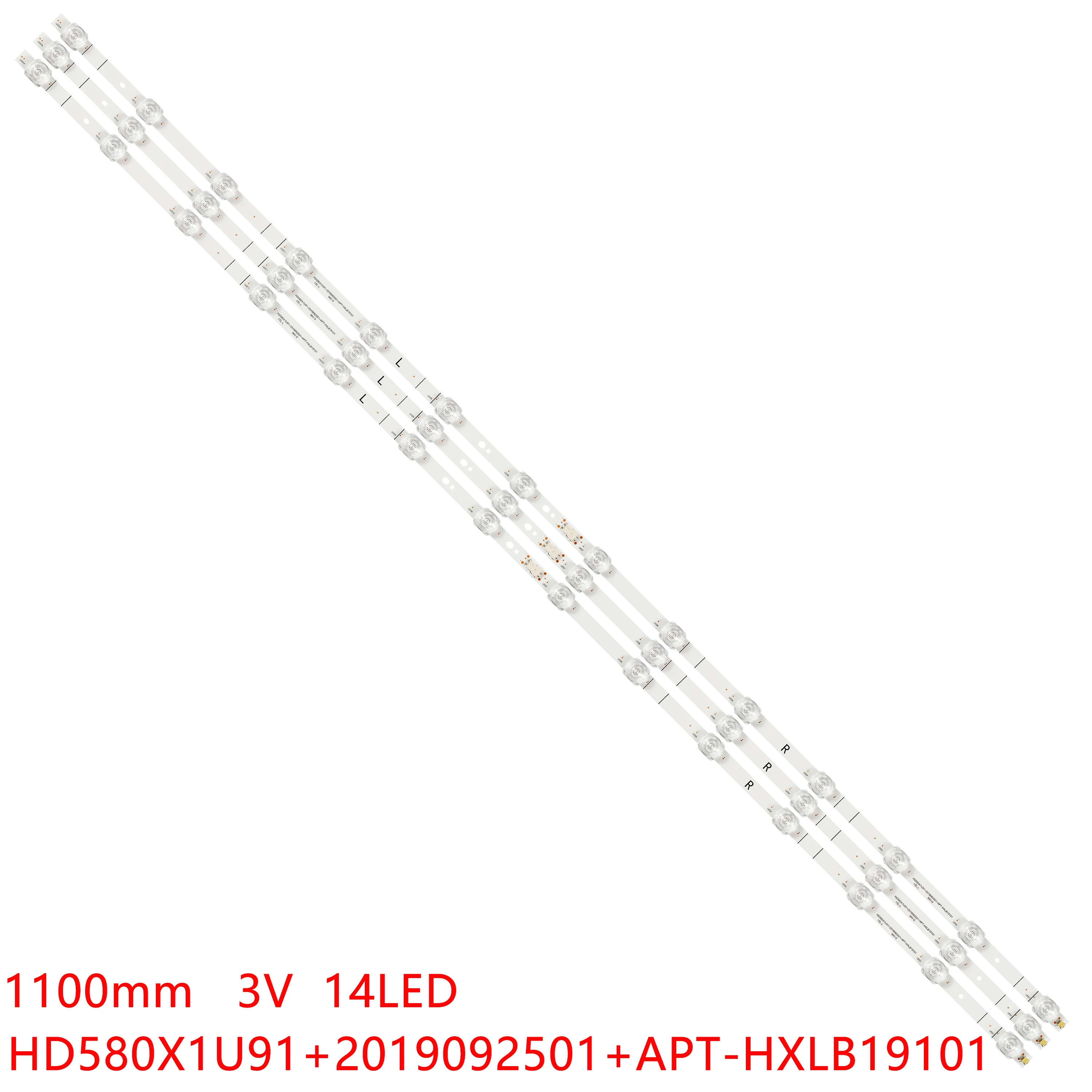 

LED Strips 14 LEDs For HD580X1U91-L1+2019080101 LB58007 V0 58AE7000F 58R6000GM 58H6500G 58AE700F APT-HXLB19101 58S5 SVH580A31