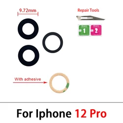 Premium Camera Glass Lens with Adhesive for Easy Replacement and Repair (For iPhone 12 Pro)