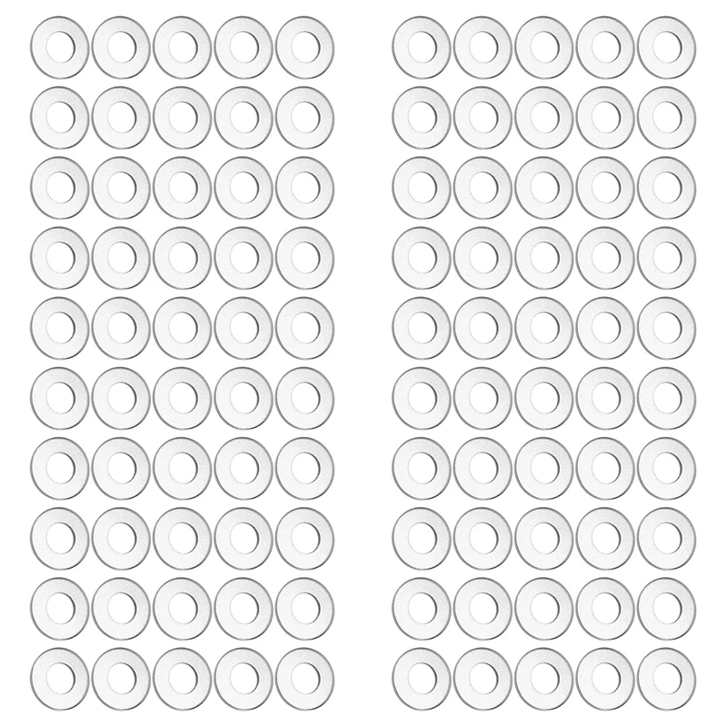 GIGI 100Pcs M3 3 Mm Metric 304 Stainless Steel Flat Washer
