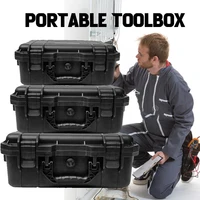 Waterproof Case Tool box organizer box Hard Case Tool Storage box Tough Build Protable Toolbox Instrumengt Plastic tool case 1