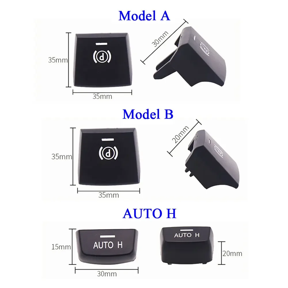Sleek Electronic Parking Brake Switch Handbrake Cover - Premium Auto H Button Design
