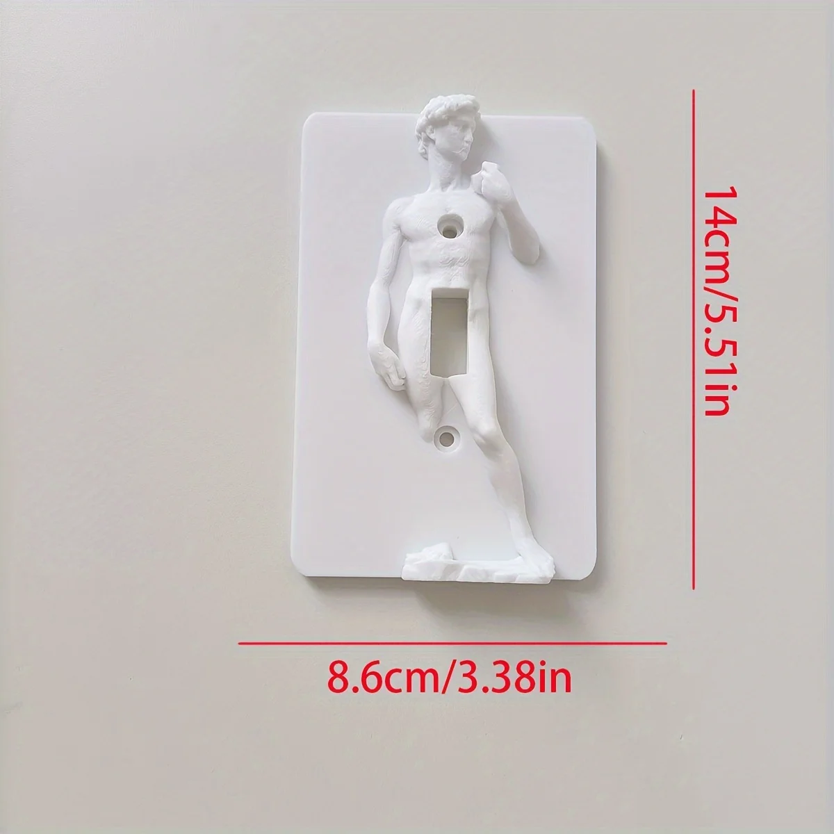 Creative Sculptural Light Switch Wall Panel Decoration Home Art Switch Board Screw Fixed Installation