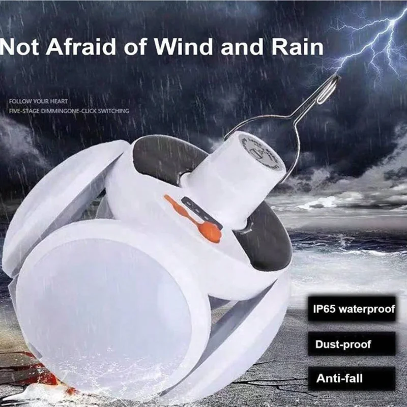 Description Picture 5 of item1PcSolar Camping Collapsible Rechargeable Lights Outdoor Waterproof Portable LED Flashlight For Outdoor Fishing Hiking Emergency