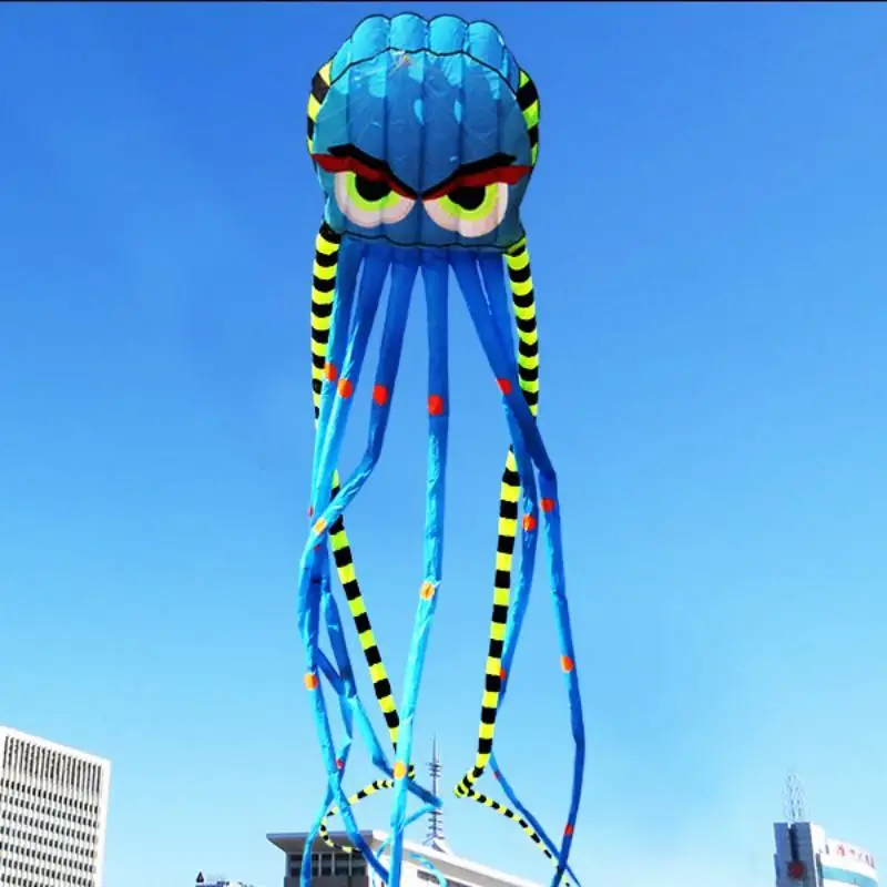 8-meter Three-dimensional Large Octopus Four Colors Soft Adult Outdoor Kite Waterproof and Tear Resistant Nylon Material 3