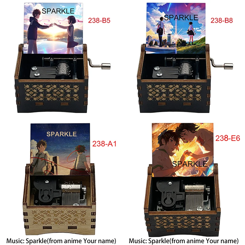 Music Theme Sparkle Mechanical Music Box Lullaby Your Name Kimi No Na Wa Theme Song for Anime Fans Birthday Christmas Gift