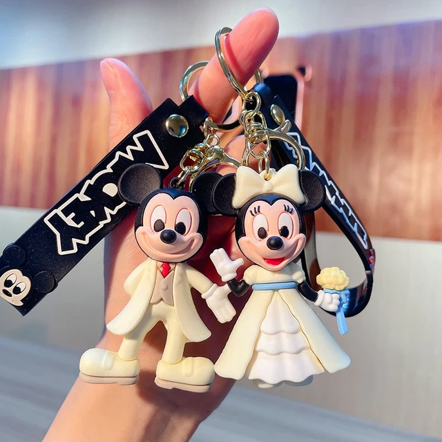 Disney Cartoon Anime accessori topolino portachiavi carino Minnie  portachiavi studente borsa ciondolo appeso portachiavi auto coppia regalo  per