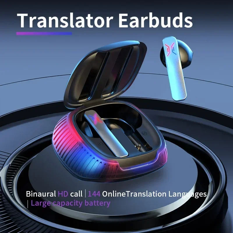 

Bluetooth Noise Canceling Headphones 114 Languages Real-Time Travel Translator B18 Wireless Translator multifunctional earphone