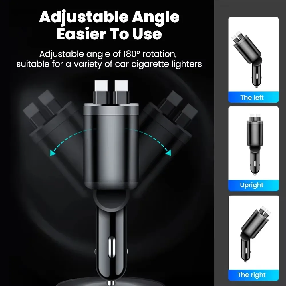 รูปสินค้า ที่ชาร์จรถยนต์ USB-C พับเก็บได้ ชาร์จเร็ว หลายแบรนด์