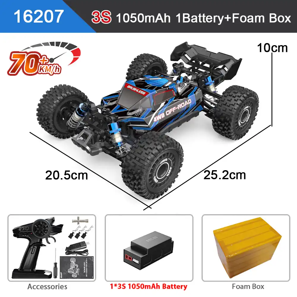 MJX 16207 RC Cars 70KM/H Brushless 4WD Electric High Speed Off