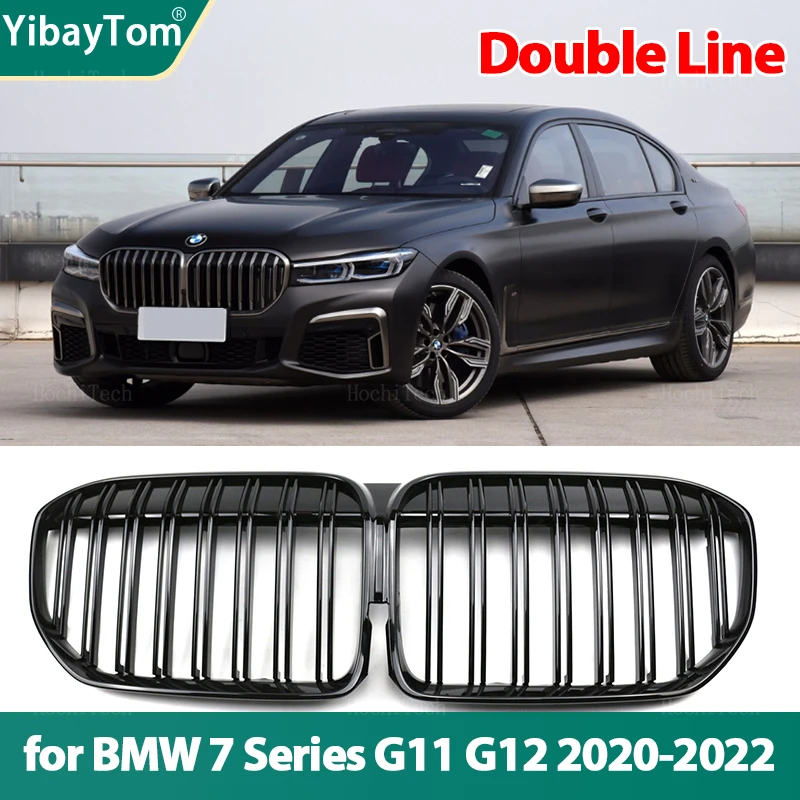 

Car Front Kidney Grilles Racing grill for BMW 7 Series G11 G12 2020 2021 2022 Car Accessories Dual line Double Slat Auto Styling